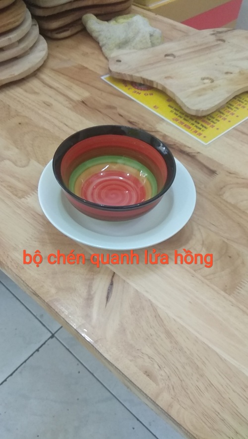 bộ chén quanh lửa hồng