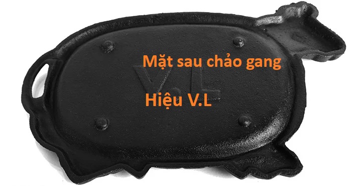 chảo gang bò né chống dính hiệu VL